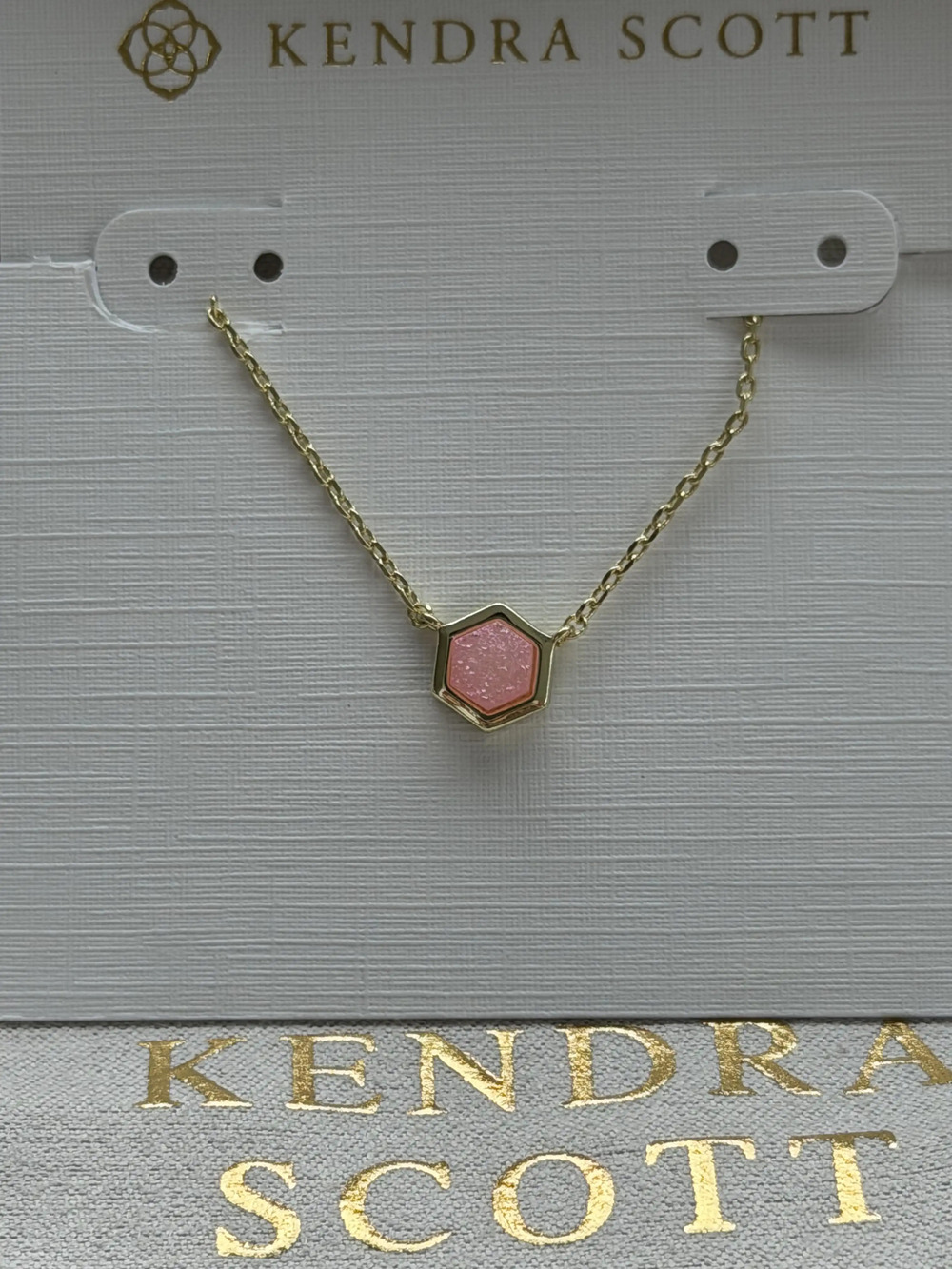 Kendra Scott Pink Pendant Necklace